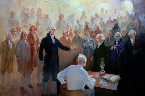 GEORGE WASHINGTON & FOUNDING FATHERS VISIT WILFORD WOODRUFF IN THE SAINT GEORGE TEMPLE
